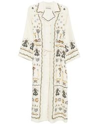 ALÉMAIS - Sun Dancer Tie-Waist Shirt Dress - Lyst