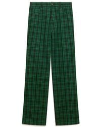 Marni - Checked Wool-Cotton Trousers - Lyst