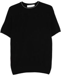 Amaranto - Open-Knit T-Shirt - Lyst