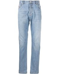 Brunello Cucinelli - Jeans Affusolati A Vita Media - Lyst