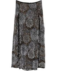 Rabanne - Jupe Ornée Sequins À Coupe Longue - Lyst