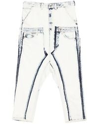 Junya Watanabe - Vaqueros Con Efecto Descolorido - Lyst