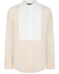 DSquared² - Bowtie Dropped Shoulder Silk Shirt - Lyst