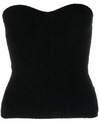 Wardrobe NYC - Ribbed-Knit Bandeau Top - Lyst
