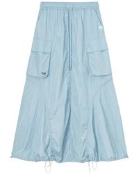 Mini Cream - Cargo Drawstring Maxi Skirt - Lyst