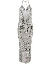 Rabanne - Sequin-embellished Long Dress - Lyst