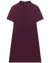 Courreges - Vinyl-Collar A-Line Mini Dress - Lyst