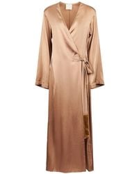 forte_forte - Robe Mi-Longue À Col V - Lyst