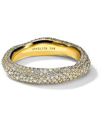 Ippolita 18kt Stardust Gelbgoldring mit Diamanten - Mettallic