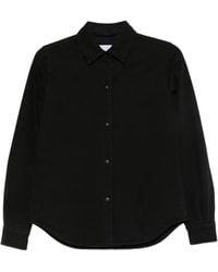 Aspesi - Press-Stud Curved-Hem Shirt - Lyst