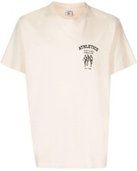 Sporty & Rich - Athletics Logo-Print T-Shirt - Lyst