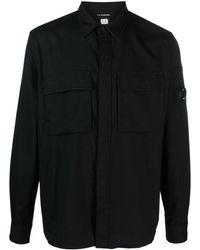 C.P. Company - Lens-detail Button-up Shirt - Lyst