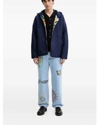 Desigual - Tiger-Print Jeans - Lyst