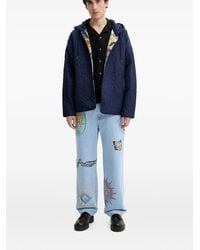 Desigual - Tiger-Print Jeans - Lyst