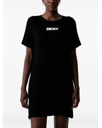 DKNY - Robe-Nuisette À Logo Imprimé - Lyst