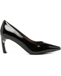 SERGIO MORETTI FIRENZE - Patent-Finish Pointed-Toe Pumps - Lyst