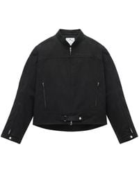 Courreges - Racer Padded Cotton Jacket - Lyst