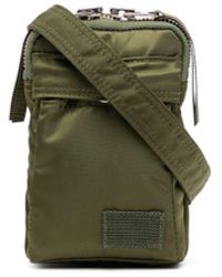Sacai Textured Patch Crossbody Bag - Green