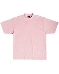 Balenciaga - Camiseta con logo bordado y cuello redondo - Lyst