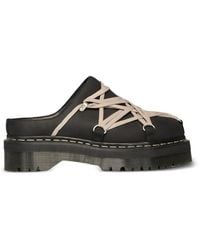 Rick Owens - X Dr Martens Quad Sole Megalace Flat Mules - Lyst