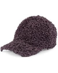 MSGM - Cappello Da Baseball Effetto Bouclé - Lyst