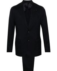 Lardini - Brooch-Detail Single-Breasted Suit - Lyst