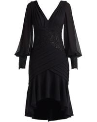 Tadashi Shoji - Sequin Lace Midi Dress - Lyst