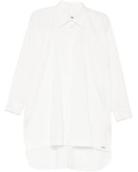 Yohji Yamamoto - Blusa Oversize Con Doble Solapa - Lyst