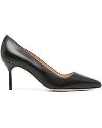 Manolo Blahnik - 70Mm Tora Leather Pumps - Lyst