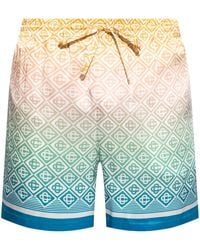 CASABLANCA - Luxury Silk Drawstring Shorts - Lyst