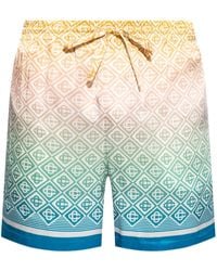 CASABLANCA - Luxury Silk Drawstring Shorts - Lyst