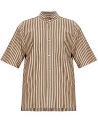 Homme Plissé Issey Miyake - Striped Short-Sleeves Shirt - Lyst