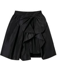 Twinset - Bow-Detail Asymmetrical Taffeta Skirt - Lyst