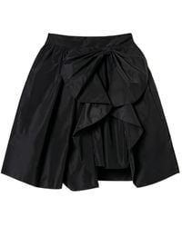 Twinset - Asymmetrischer Taft-Rock mit Schleifendetail - Lyst