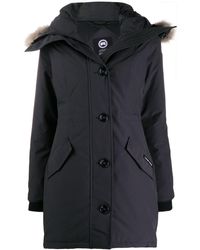 Canada Goose Rossclair Fur Trim Parka - Blue