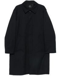 A.P.C. - Mantel Mit Verdecktem Knopf - Lyst