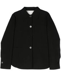 Jil Sander - Point-Collar Cotton Shirt Jacket - Lyst