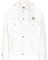 Aape By A Bathing Ape - Veste En Jean À Patch Logo - Lyst