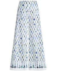 Genny - Floral-Print Palazzo Pants - Lyst