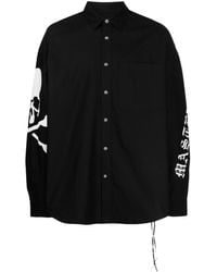 Mastermind Japan - Logo-print Cotton Shirt - Lyst
