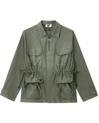 Izzue - Drawstring-Waist Military Jacket - Lyst