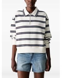 Marc O' Polo - Striped Quarter-Zip Sweatshirt - Lyst