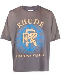 Rhude - Camiseta Paradise Valley con estampado gráfico - Lyst