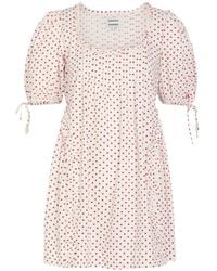 Damson Madder - Polka-Dot Ruffled Mini Dress - Lyst
