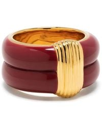 Aurelie Bidermann - Katt Enamelled Finger Ring - Lyst