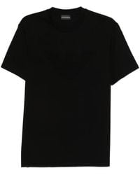 Emporio Armani - Textured Finish T-Shirt - Lyst