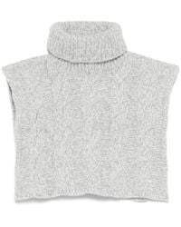 Eleventy - ケーブルニット タートルネックウォーマー - Lyst