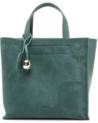 Furla - Logo-Tag Leather Tote Bag - Lyst