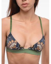 DSquared² - Bandana-Print Triangle Bra - Lyst