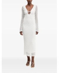 Bardot - Talika V-Neck Floral Midi Dress - Lyst